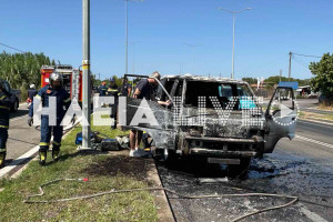 Πύργος: Φωτιά σε αυτοκίνητο στην Πατρών - Πύργου