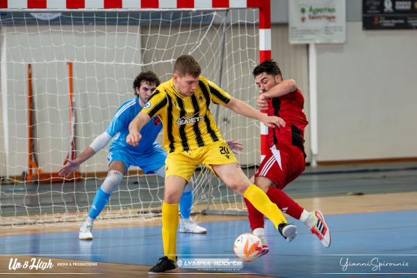 Futsal: Ήττα με 9-5 για τον Πύργο, από την πρωταθλήτρια ΑΕΚ