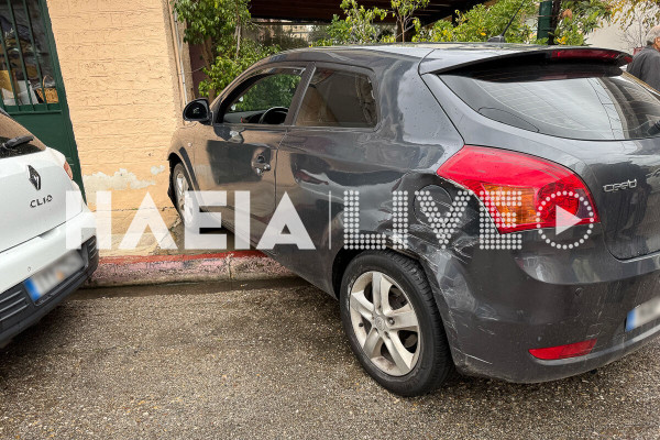 Πύργος: Τροχαίο "καρμπόν" Κοκκίνου και Ζαΐμη (photos &amp; video)