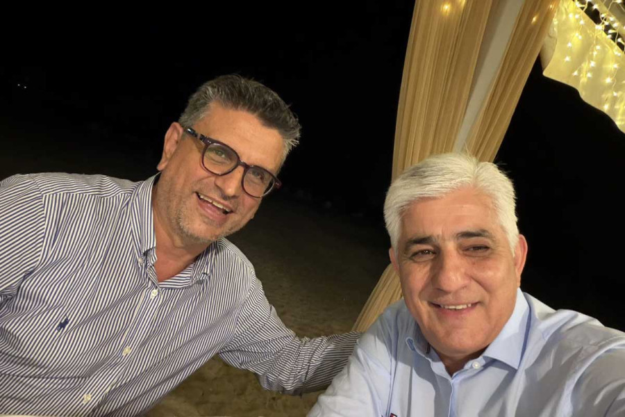 Συνάντηση εργασίας του Δημάρχου Ανδραβίδας-Κυλλήνης, Γιάννη Λέντζα, με τον Γενικό Γραμματέα της ΚΕΔΕ, Δημήτρη Καφαντάρη