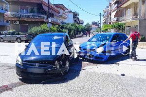 Πύργος: Το πρωινό τροχαίο της Κυριακής... ευτυχώς χωρίς τραυματίες