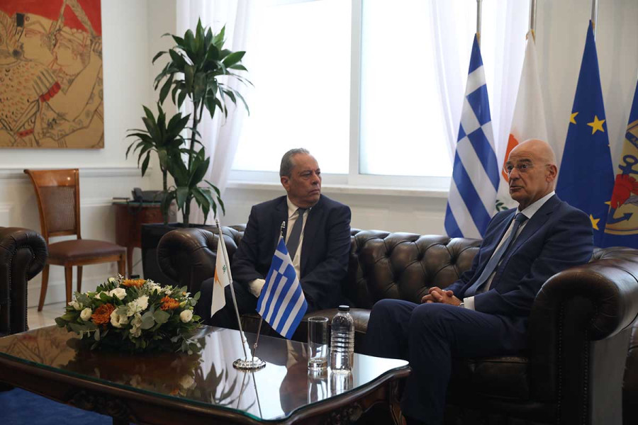 Τι ειπώθηκε στη σημερινή συνάντηση του Νίκου Δένδια με τον Κύπριο ομόλογό του