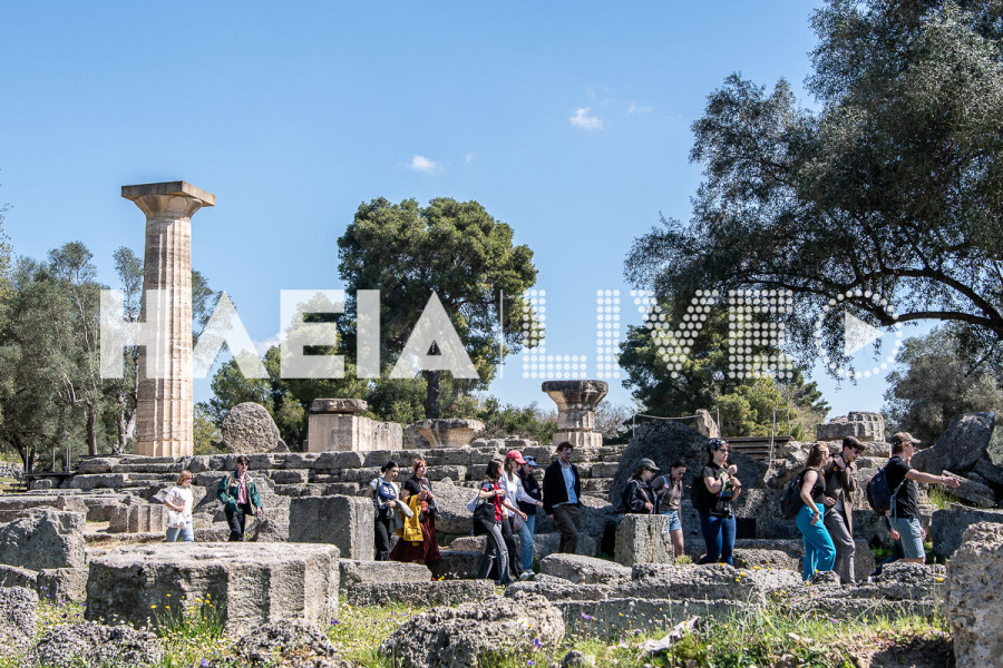 Αρχ. Ολυμπία: Εγκρίθηκε η μελέτη για την αποκατάσταση του δαπέδου στον ναό του Διός στην Ολυμπία