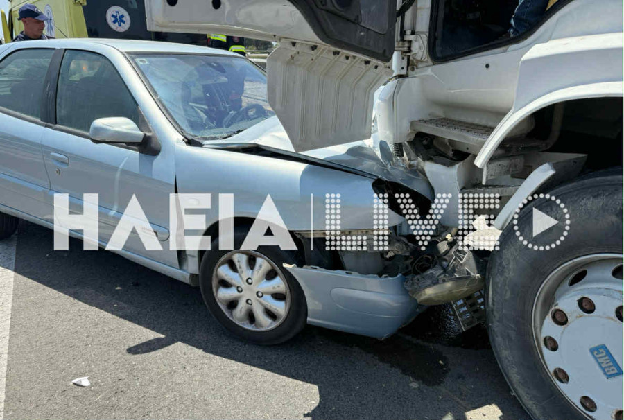 Πύργος: Σοβαρό τροχαίο στη γέφυρα του Αλφειού – Μετωπική σύγκρουση ΙΧ με φορτηγό