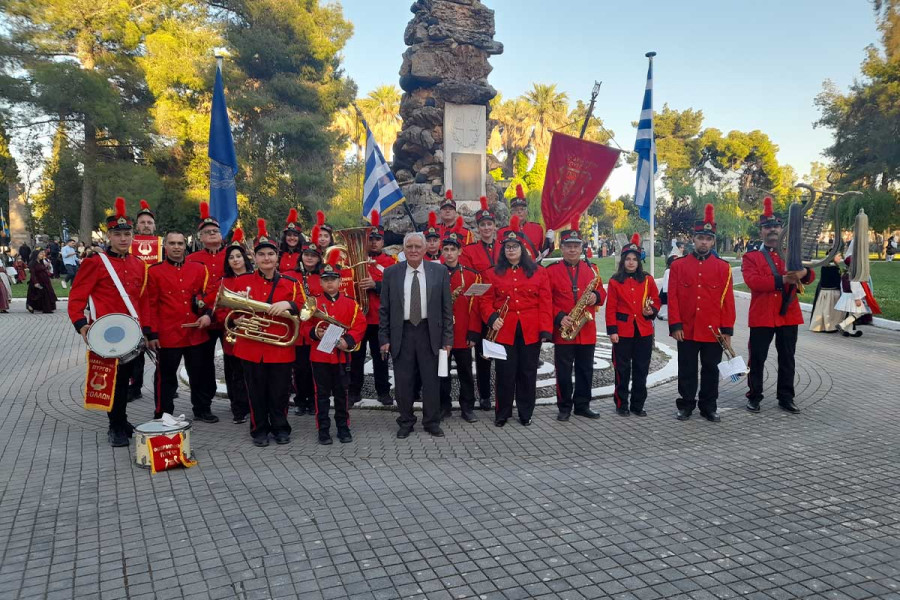 Τιμητική η παρουσία της Φιλαρμονικής Πύργου και στις φετινές εκδηλώσεις για την 119η Επέτειο της Εξόδου Μεσολογγίου