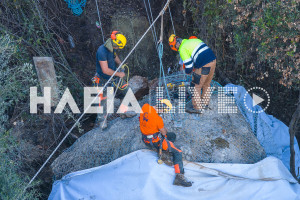 Κατάκολο: "Ήταν μια ήπια ελεγχόμενη, χωρίς ωστικά κύματα έκρηξη - Το δέσιμο του βράχου έσωσε την κατάσταση"
