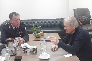 Συνάντηση Δημάρχου Ανδρίτσαινας-Κρεστένων με τον νέο Αστυνομικό Δ/ντη Ηλείας