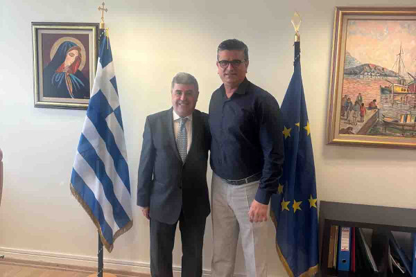 Συνάντηση Γ. Λέντζα με τον Γ.Γ. Υποδοχής Αιτούντων Άσυλο Σπ. Σταθούλη για τις Δομές Φιλοξενίας