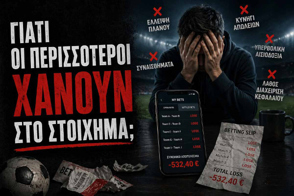 Γιατί οι περισσότεροι χάνουν στο στοίχημα;
