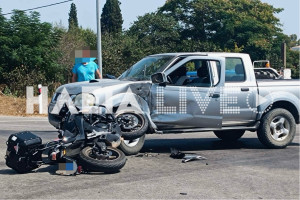 Σαβάλια: Πολύ σοβαρό τροχαίο με δικυλιστή στην Πατρών - Πύργου