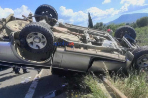 Πάτρα: Αυτοκίνητο ανετράπη στον κόμβο Οβρυάς – Ένας στο νοσοκομείο