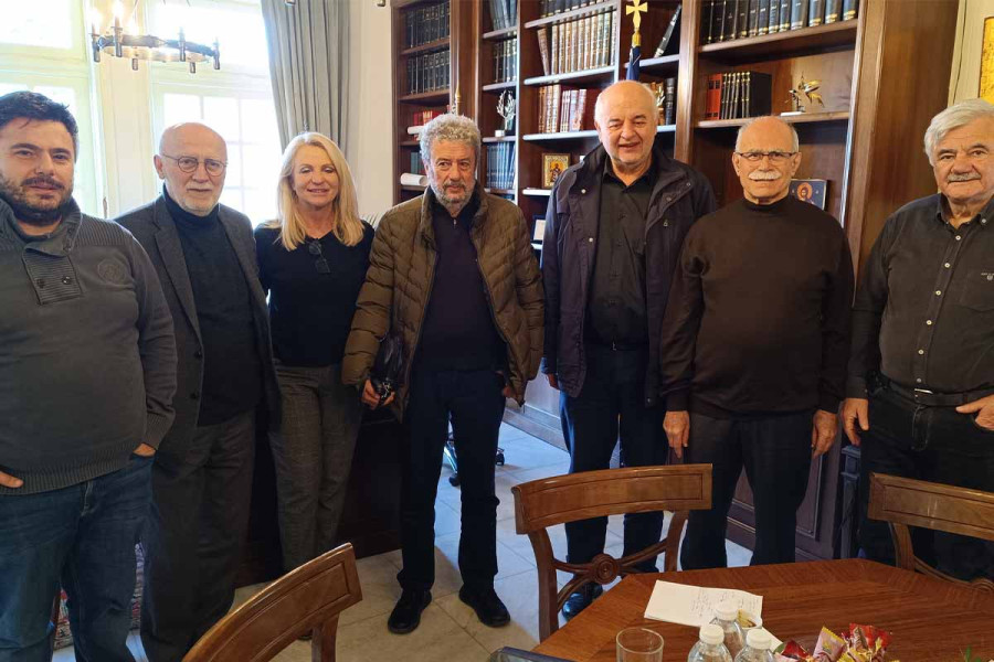 Τον Βουλευτή Αχαΐας και μέλος της Κεντρικής Επιτροπής του ΚΚΕ Ν. Καραθανασόπουλο υποδέχθηκε ο Δήμαρχος Πύργου