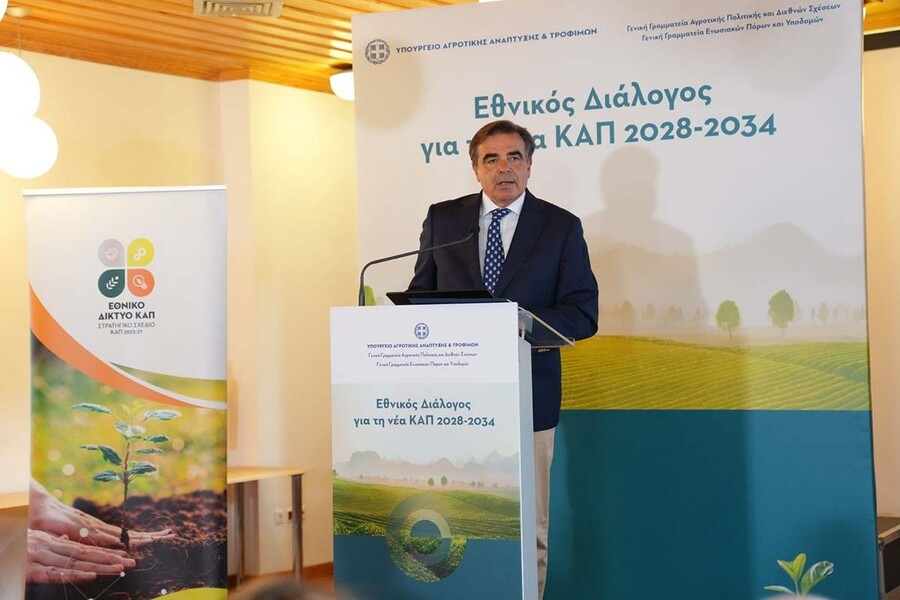 Σχοινάς: 80 εκ. ευρώ από τα προγράμματα βιολογικών που ανεστάλησαν κατευθύνονται σε αρδευτικά έργα