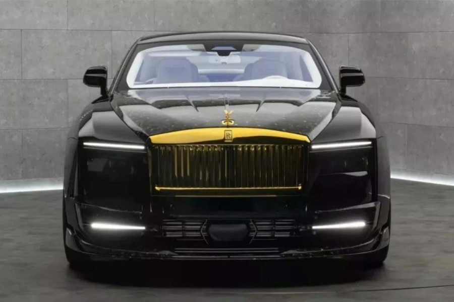 Η χρυσή Rolls-Royce Spectre της Mansory