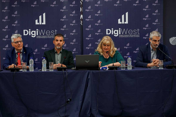 Με επιτυχία το πρώτο ψηφιακό συνέδριο του έργου DigiWest - «Καινοτομία, Τεχνητή Νοημοσύνη &amp; Ψηφιακή Ανάπτυξη για τις Επιχειρήσεις της Δυτικής Ελλάδας»