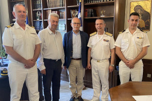 Παραγωγική συνάντηση του Δημάρχου Πύργου και του Β΄ Υπαρχηγού του Λιμενικού Σώματος