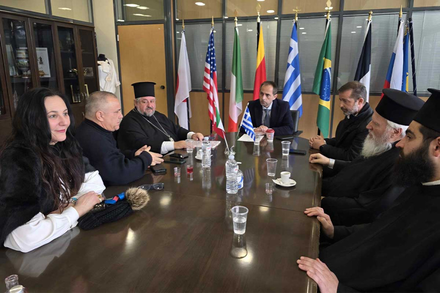 Συνάντηση του Δημάρχου Αρχαίας Ολυμπίας με τον Μητροπολίτη Ζάμπιας και Μοζαμβίκης