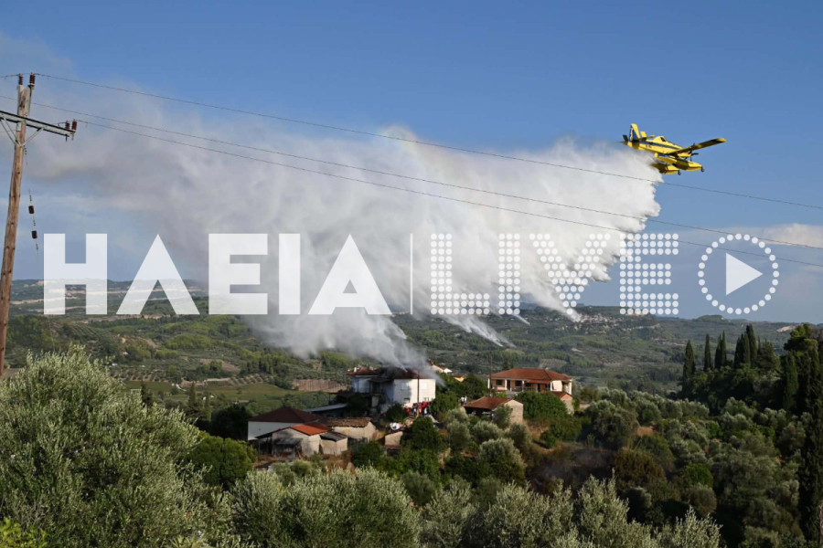 Πύργος: Οριοθετήθηκε η πυρκαγιά στο Χειμαδιό