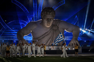 Πρεβολαράκη και Σίσκος σήκωσαν ψηλά την ελληνική σημαία στην Τελετή Έναρξης των 20ών Μεσογειακών Αγώνων