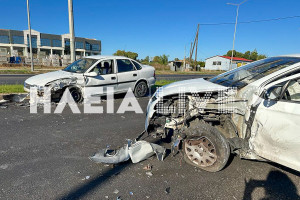 Πύργος: Πρωινό τροχαίο κοντά στον ΟΑΕΔ χωρίς τραυματισμούς