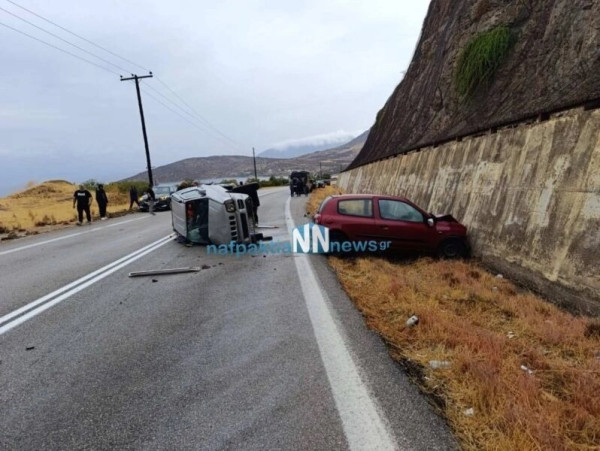 Θανατηφόρο τροχαίο στο Γαλαξίδι μετά από πλαγιομετωπική σύγκρουση αυτοκινήτων - Δύο νεκροί