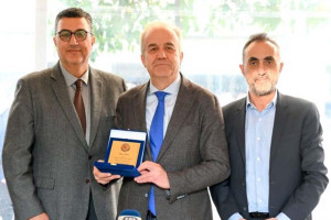 Βράβευση του Προέδρου του Επιμελητηρίου Ηλείας από τη Λέσχη Αρχιμαγείρων Πελοποννήσου και Δυτ. Ελλάδας