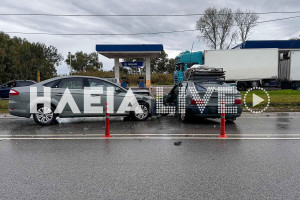 Πατρών - Πύργου: Σοβαρό τροχαίο στο ύψος της Αρετής
