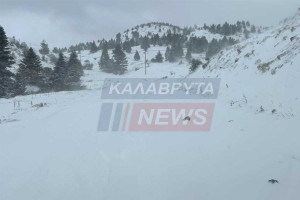 Επιχείρηση απεγκλωβισμού στα Καλάβρυτα: Αδιάβατος ο δρόμος προς Περιστέρα λόγω χιονόπτωσης