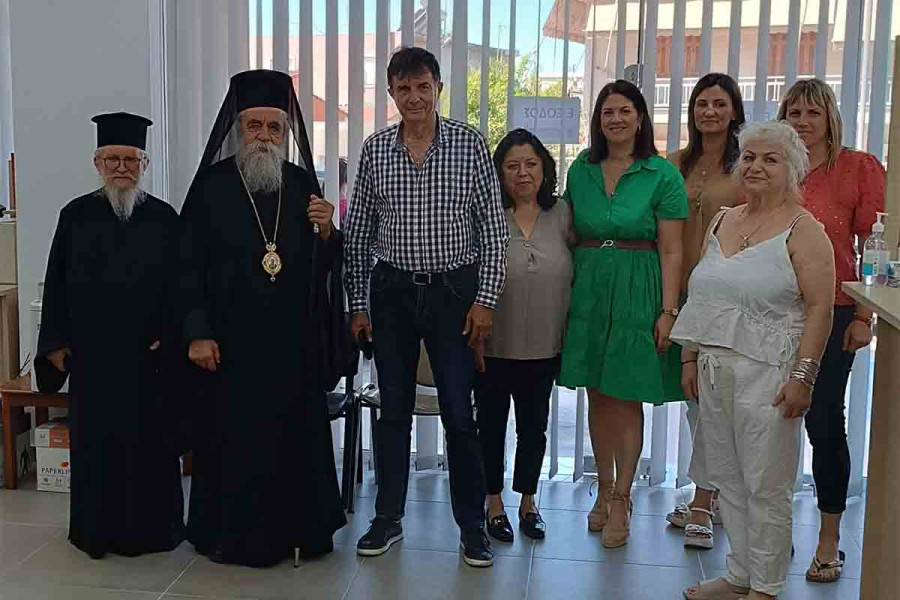Επίσκεψη του Σεβασμιωτάτου Μητροπολίτου Ηλείας στα νέα Γραφεία της Διεύθυνσης Κοινωνικής Προστασίας &amp; Υγείας