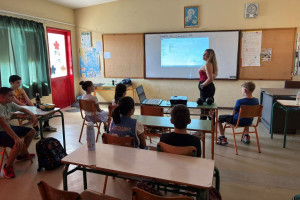 10ο Δημοτικό Σχολείο Πύργου: Ομιλία από το Γραφείο Εθελοντισμού Δήμου Πύργου