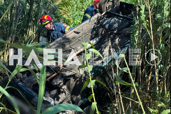 Τροχαίο στην οδό Κατακόλου – Αυτοκίνητο ανετράπη σε χωράφι στα Γρανιτσαίικα