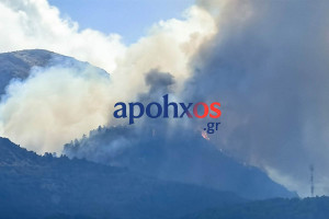Αχαΐα: Καλύτερη η εικόνα της φωτιάς στο Παναχαϊκό