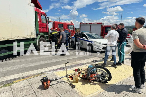Πύργος: Κατέληξε ο 55χρονος ποδηλάτης που παρασύρθηκε από φορτηγό (upd)