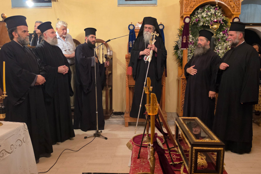 Με ιερά κατάνυξη η υποδοχή των Ιερών Λειψάνων του Τιμίου Προδρόμου στον Άη-Γιαννάκη Πύργου