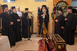 Με ιερά κατάνυξη η υποδοχή των Ιερών Λειψάνων του Τιμίου Προδρόμου στον Άη-Γιαννάκη Πύργου