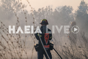 Πυροσβέστης με εγκαύματα στο Νοσοκομείο Πύργου - Επιχειρούσε στο Χελιδόνι