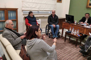 Με τον Δήμαρχο Πύργου συναντήθηκε αντιπροσωπεία του Δ.Σ. της ΠΟΜΑμεΑ ΔΕ &amp; ΝΙΝ