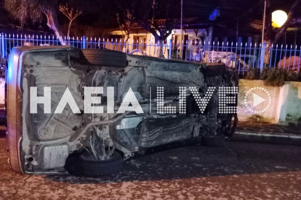 Σπιάντζα Πύργου: Ένας ελαφρά τραυματίας σε τροχαίο