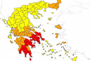 Παραμένει πολύ υψηλός ο κίνδυνος πυρκαγιάς και αύριο Σάββατο στην Περιφέρεια Δυτικής Ελλάδας