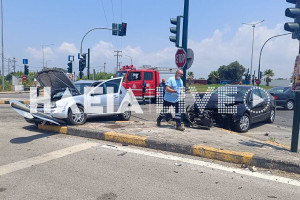 Πατρών - Πύργου: Σοβαρό τροχαίο με τραυματίες στον κόμβο Παπακασελά (photos &amp; video)