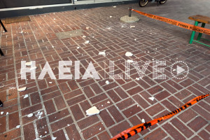 Πύργος: Νέα πτώση σοβάδων στο κέντρο της πόλης - Ευτυχώς χωρίς τραυματισμό