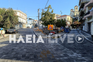 Πύργος: «Άνοιξαν» οι δρόμοι στην πλ. Μίκη Θεοδωράκη