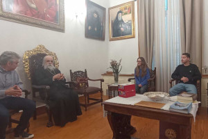 Συνάντηση του Σεβασμιότατου Μητροπολίτη Ηλείας με την Ομάδα Ρομποτικής Amabots του 2ου ΓΕΛ Αμαλιάδας