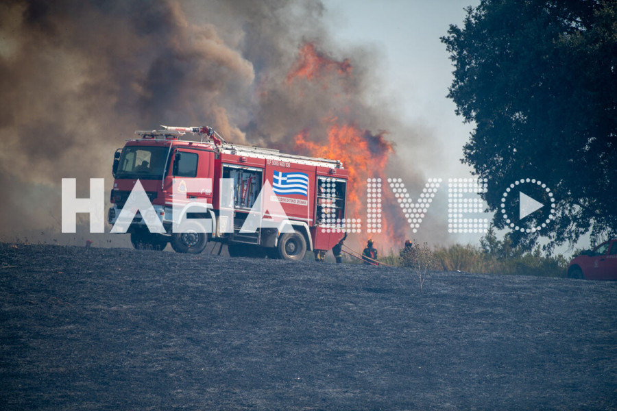 Υψηλός κίνδυνος πυρκαγιάς για την Ηλεία αύριο Δευτέρα (4/8)