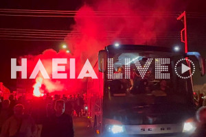 Υποδοχή ηρώων για τους παίκτες του ΠΑΣ Πύργος (photos &amp; videos)