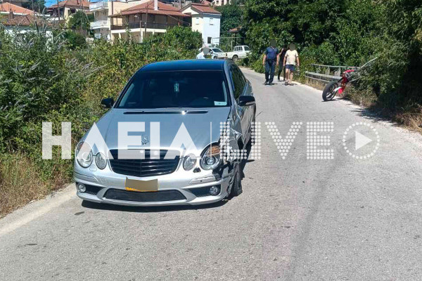 Μουριά Ολυμπίας: Ένας τραυματίας σε σύγκρουση μηχανής με ταξί