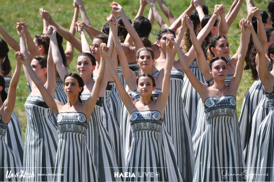 24 ώρες στην Αρχαία Ολυμπία με τις Ιέρειες της Τελετής Αφής της Ολυμπιακής Φλόγας (video)
