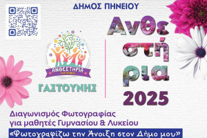 Διαγωνισμός Φωτογραφίας Ανθεστηρίων Γαστούνης 2025: «Φωτογραφίζω την Άνοιξη στον Δήμο μου»