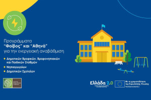 Δήμος Ανδραβίδας-Κυλλήνης: Αιτήσεις στο πρόγραμμα «Αθηνά» για ενεργειακή αναβάθμιση σε τέσσερις σχολικές μονάδες