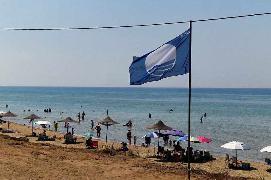 Ανάρτηση Γαλάζιας Σημαίας στις Παραλίες του Δήμου Πηνειού